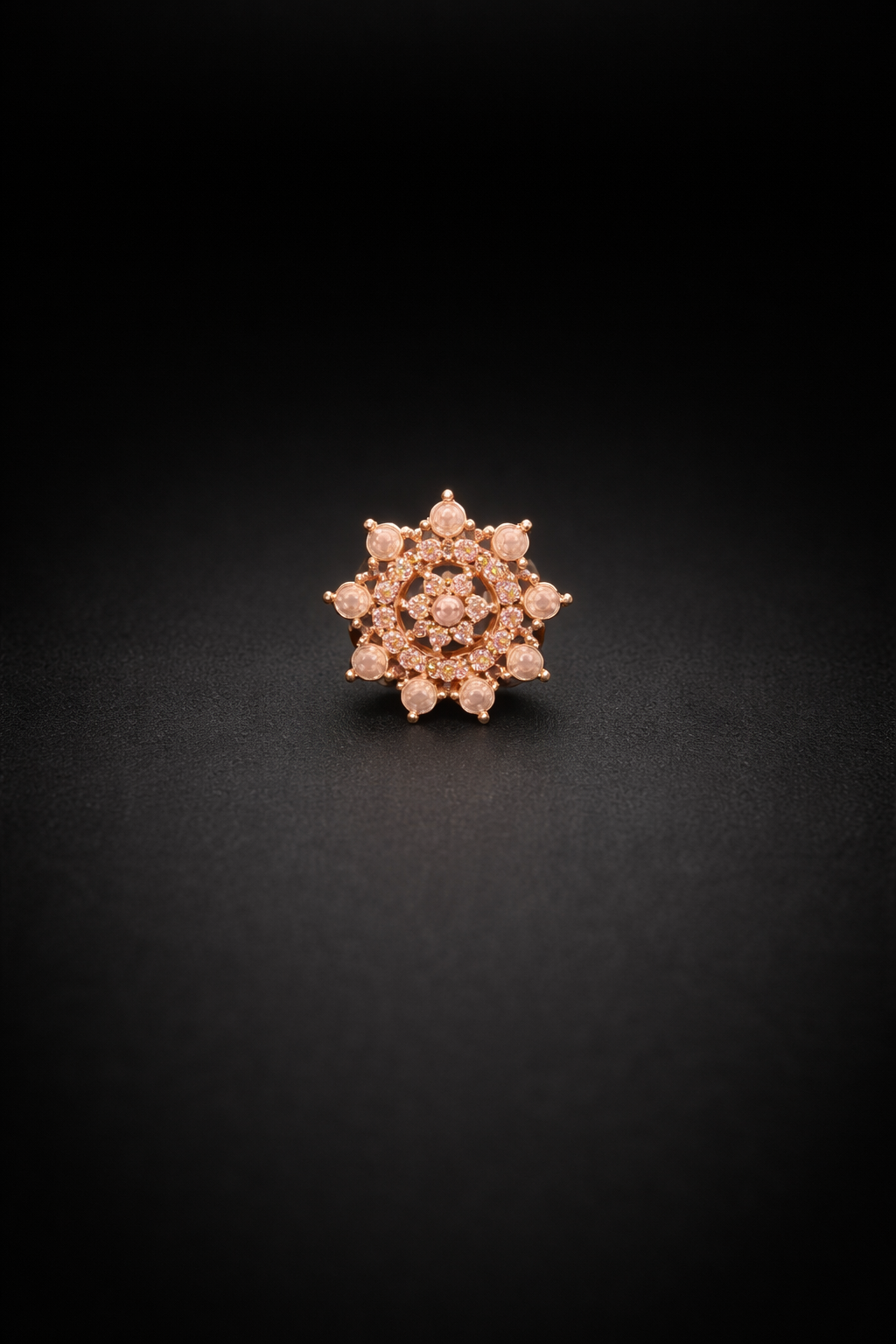 Rosé Mandala Silver Nosepin