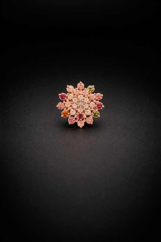 Celestial Bloom Silver Nosepin