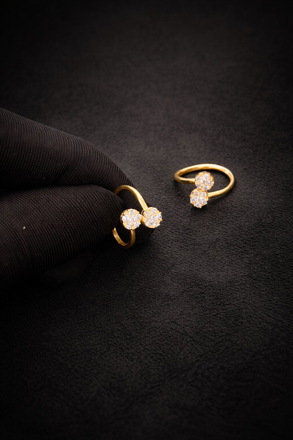 Designer Bridal Toe Ring Pair