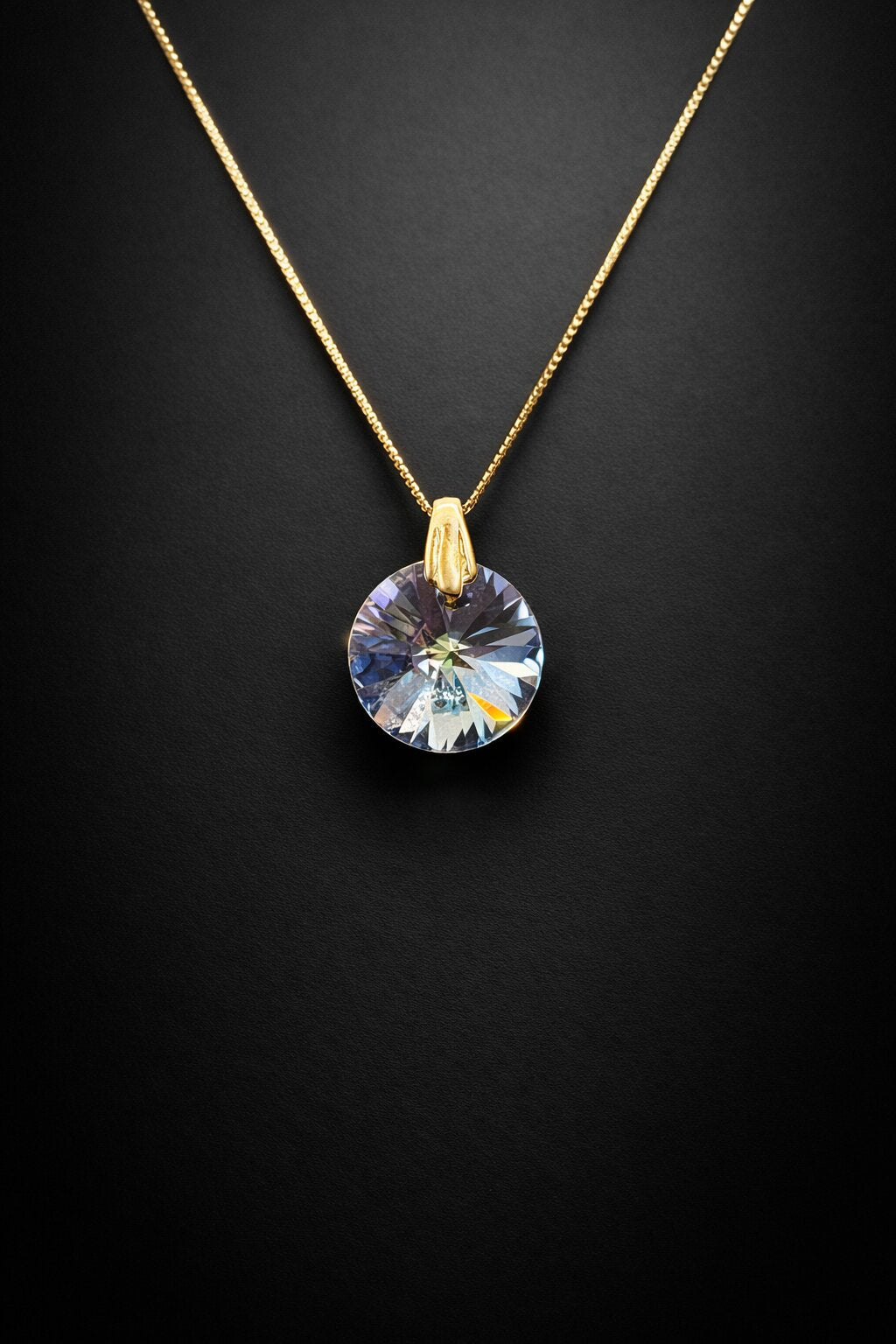 Silver Glow Drop Pendant