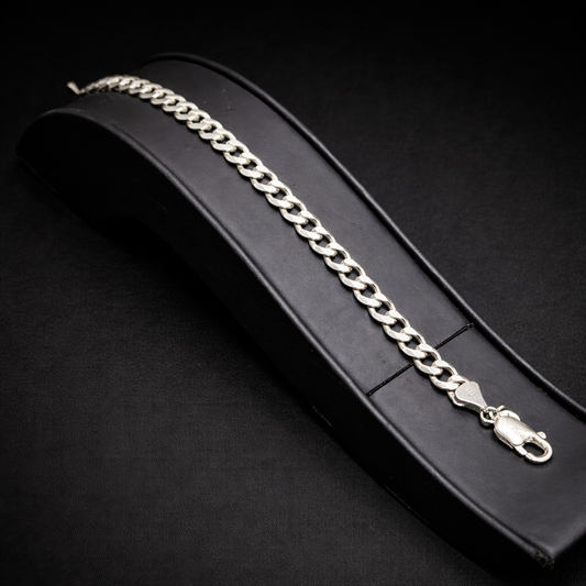Modern Chain Silver Bracelet