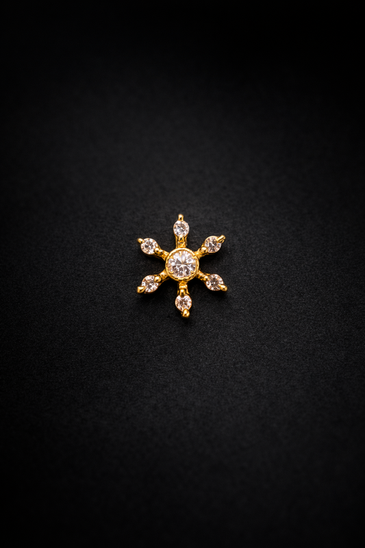 Comfortable Daily Wear Silver Nose Pin