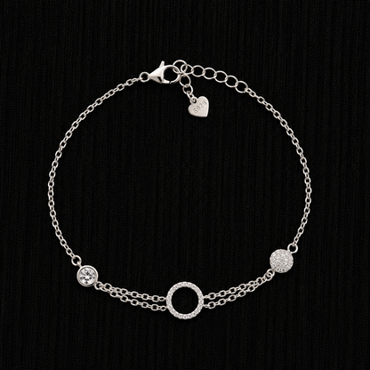 Celestial Circle 92.5 Sterling Silver Bracelet