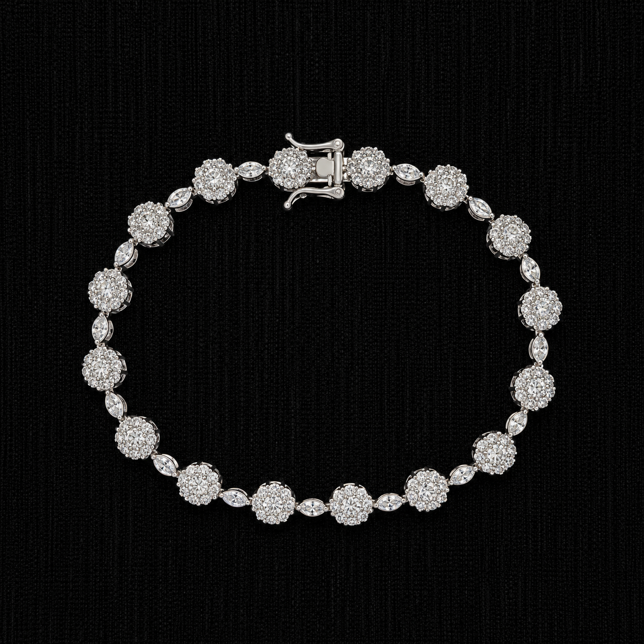Celestial Bloom 92.5 Sterling Silver Tennis Bracelet