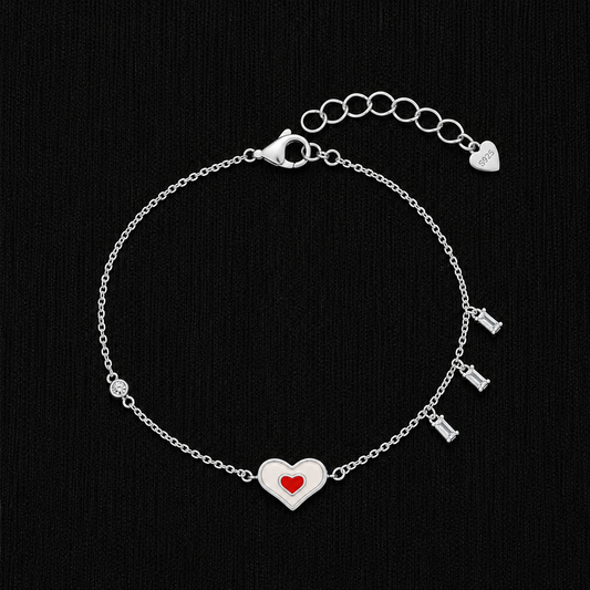 Sweetheart Glow 92.5 Sterling Silver Bracelet
