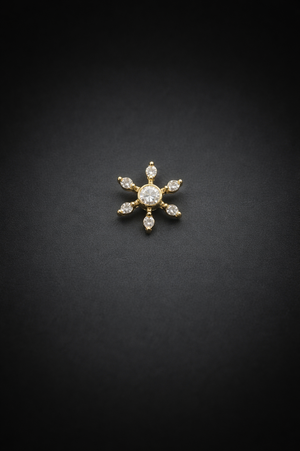 Starburst Silver Nosepin