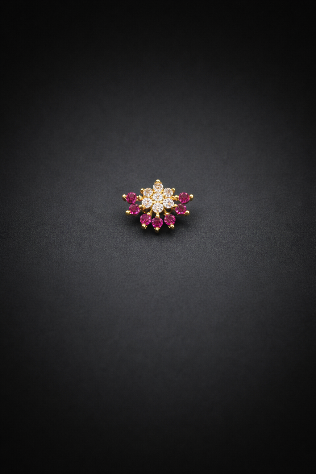 Floral Silver Nosepin
