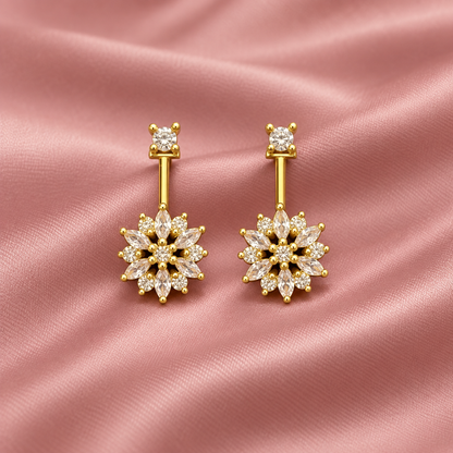Crystal Floral Bloom Golden Bugadi