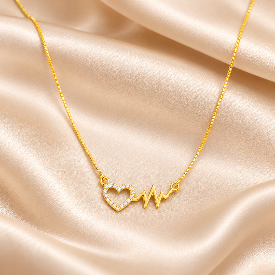 Diamond Heartbeat Necklace