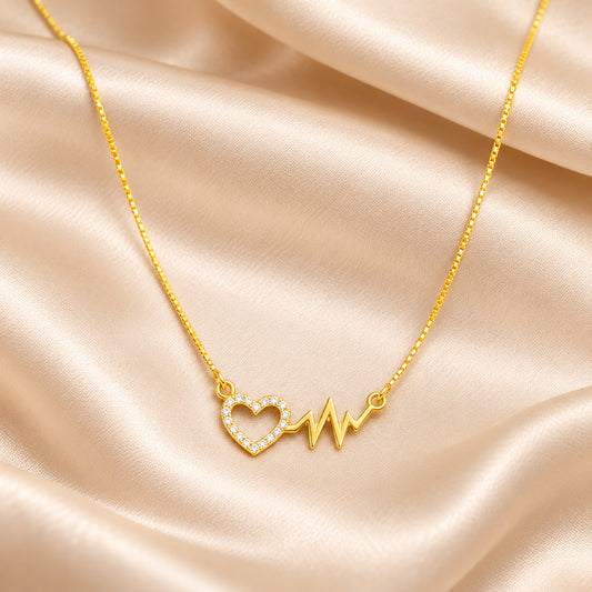 Diamond Heartbeat Necklace