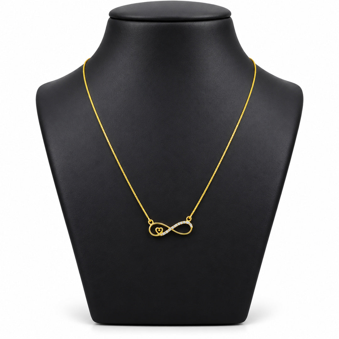 Diamond Infinity Heart Necklace