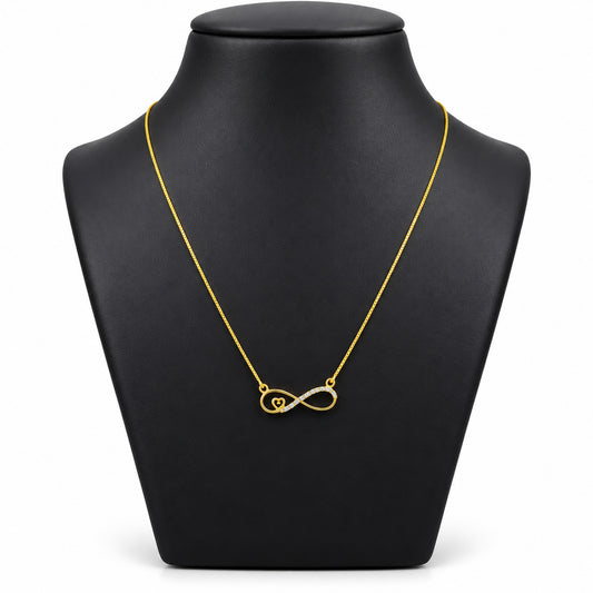 Diamond Infinity Heart Necklace