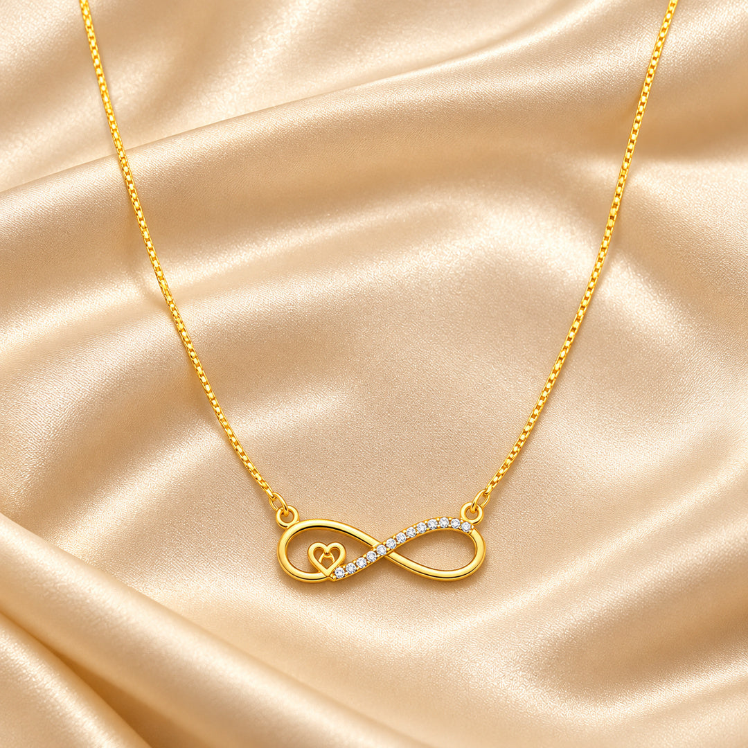 Diamond Infinity Heart Necklace
