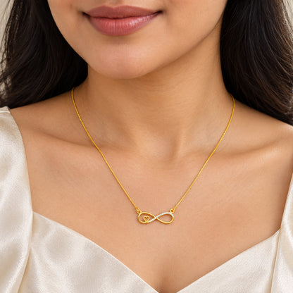 Diamond Infinity Heart Necklace