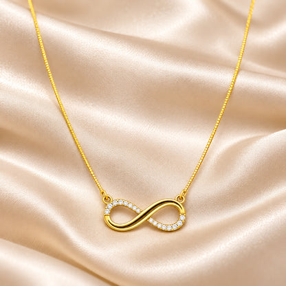 Infinity Diamond Pendant Necklace