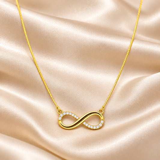Infinity Diamond Pendant Necklace