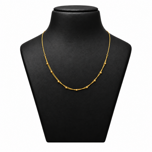18K Double Layer Ball Chain 1.110 Gram