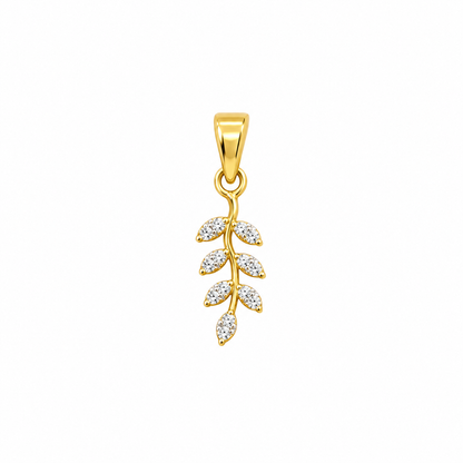 9K Gold Seven-Leaf Vine Pendant