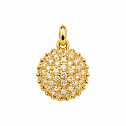 9K Gold Sparkling Dome Pendant