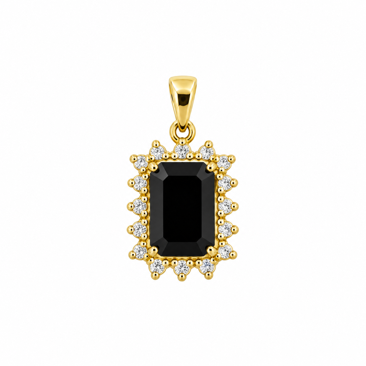 9K Gold Black Radiance Pendant