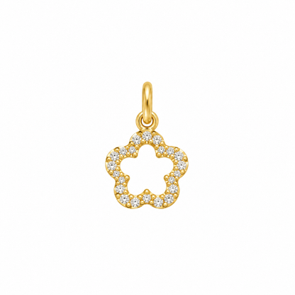 9K Gold Sparkling Blossom Pendant