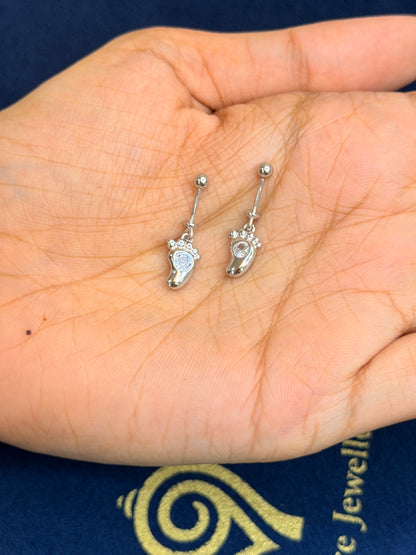 Tiny Steps Sterling Silver Baby Feet Bugadi