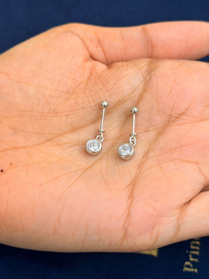 Classic Solitaire Sterling Silver Bugadi