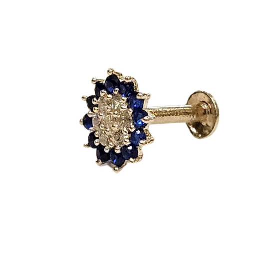 Blossom Beauty Silver Flower Nosepin