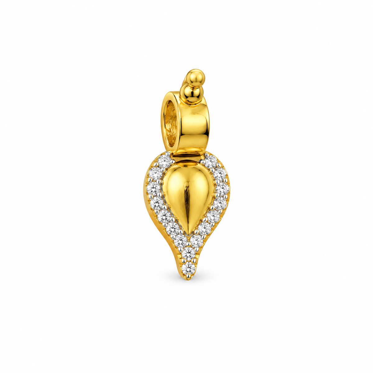 9K Gold Sparkling Stone Thali Pendant