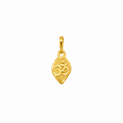 9K Gold Traditional Om Thali Pendant