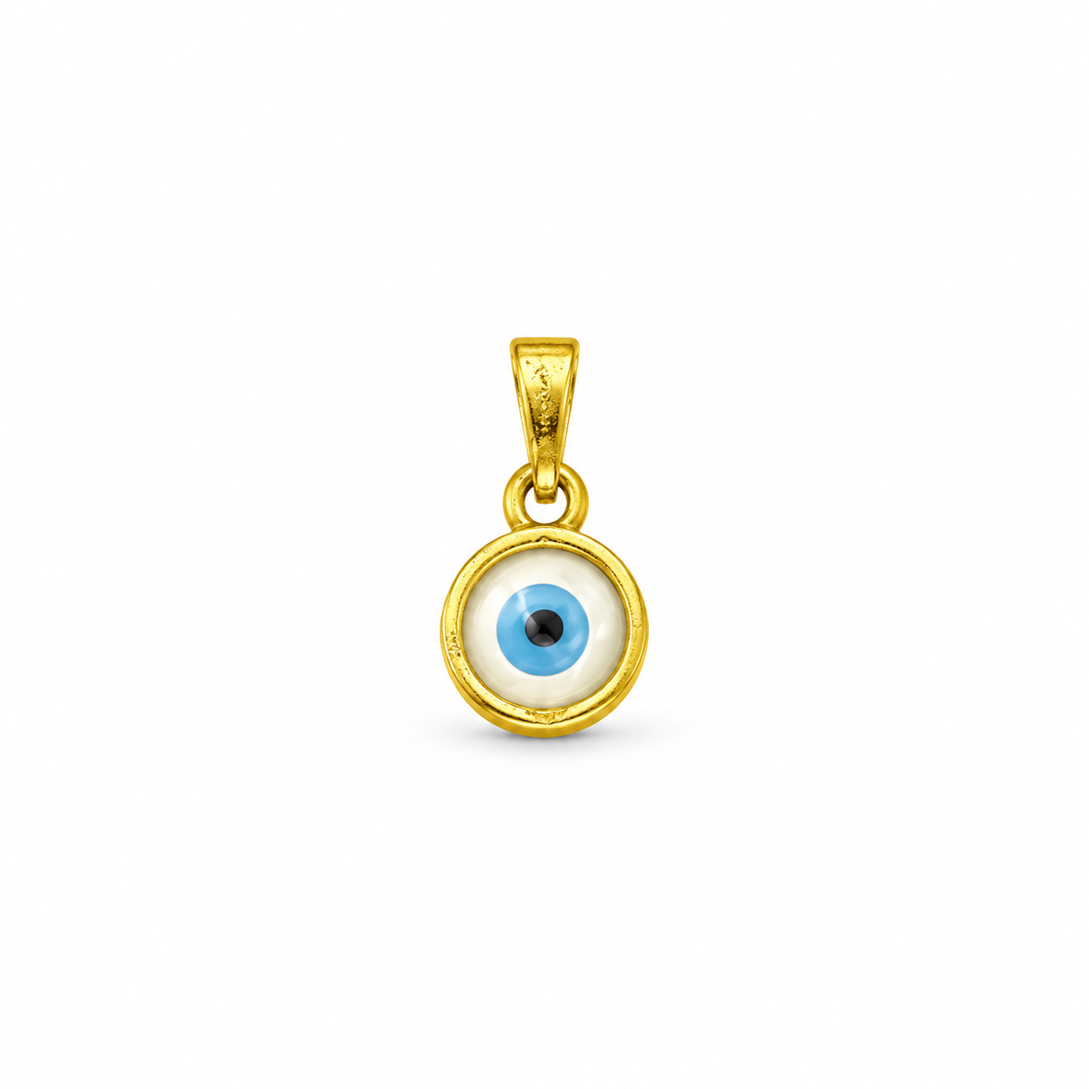 9K Gold Blue Evil Eye Pendant