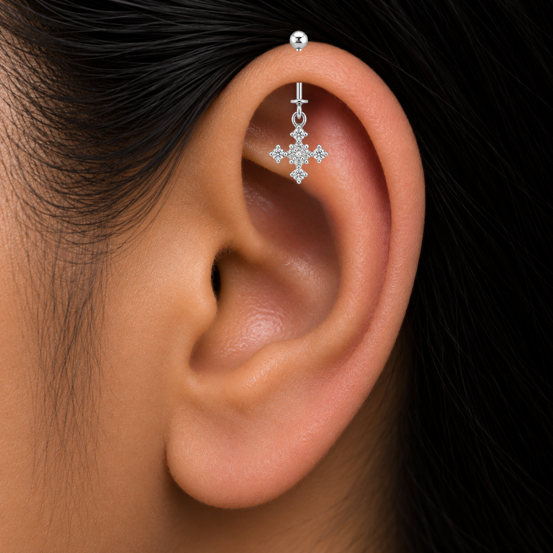 Floral Spark Sterling Silver Bugadi